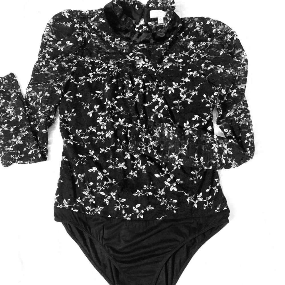 Beautiful floral lace bodysuit